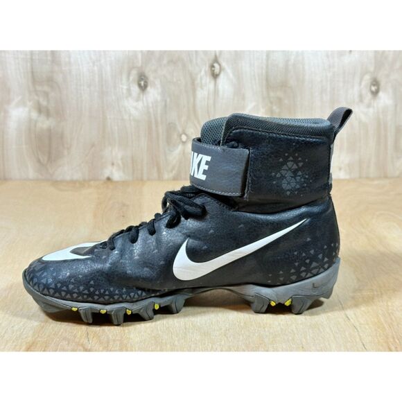 Nike Force Savage Shark Football Cleats Black White Nike Symbol Size 8.5 Mens - Picture 5 of 9